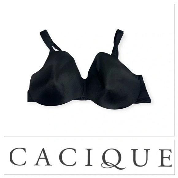 Cacique black bra size 44DD (E) - Picture 1 of 9